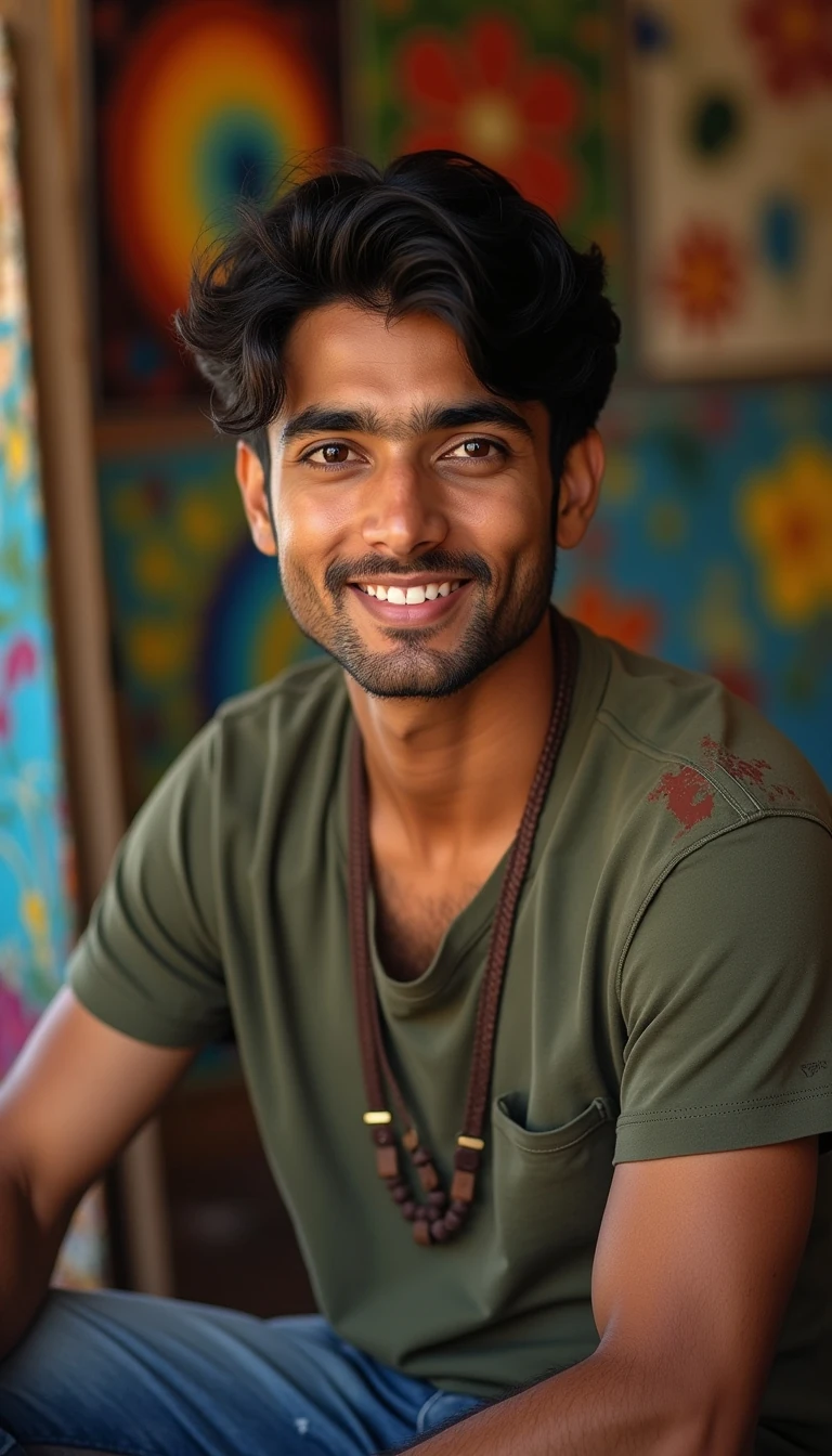 AI generated image of a person in a fantasy setting