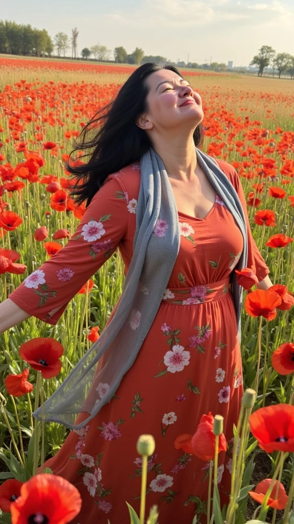 AI generated casual portrait outdoors